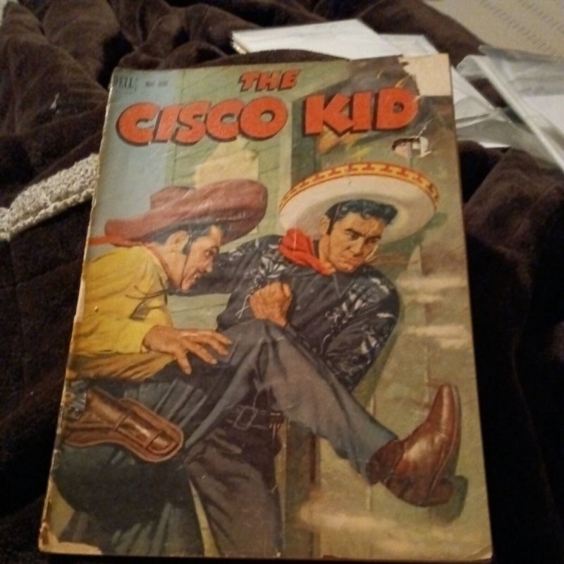 CISCO KID # 9 DELL 1952 BOB JENNEY art PANCHO DIABLO POCO PAINTED Cvr golden age