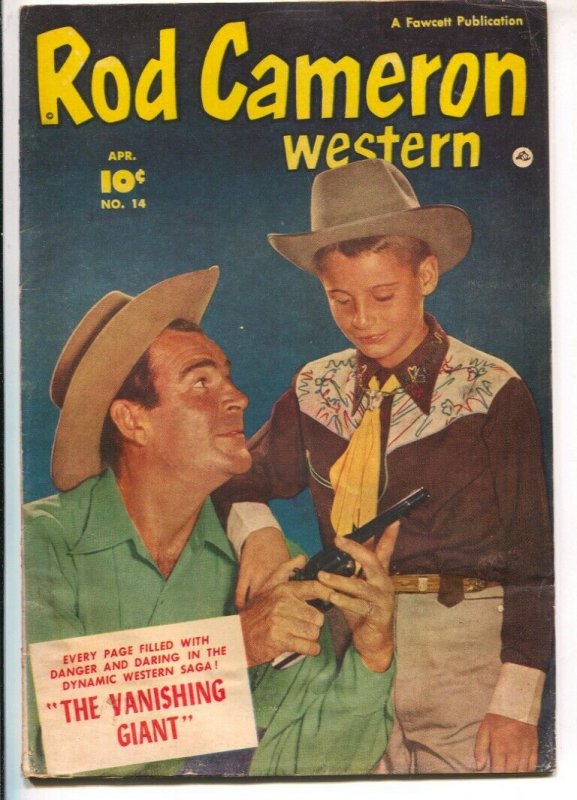 Rod Cameron Western #14 1952-Fawcett-B-Western film star photo covers-G/VG