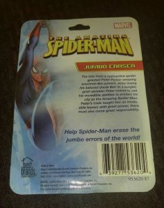 2008 AMAZING SPIDER-MAN 3.5 Jumbo Eraser MOC C-7.5 Marvel / Best Brands