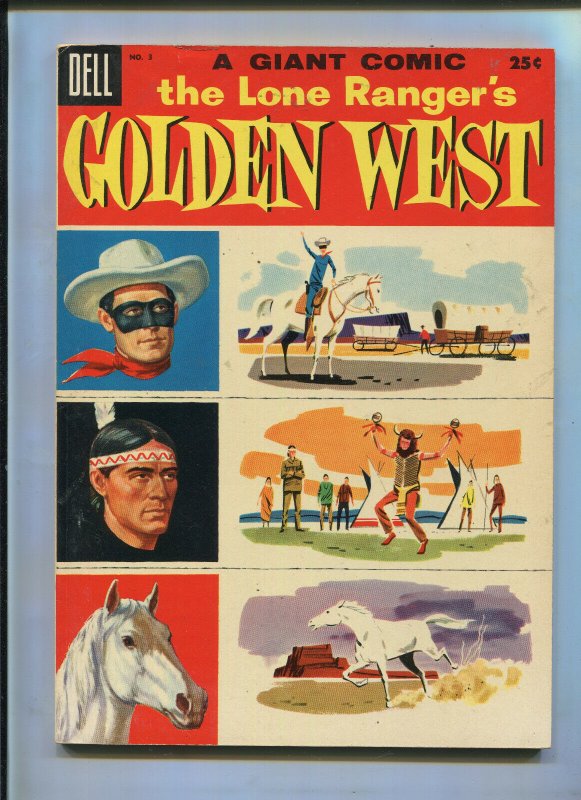 DELL GIANT LONE RANGERS GOLDEN WEST #3 (7.5)