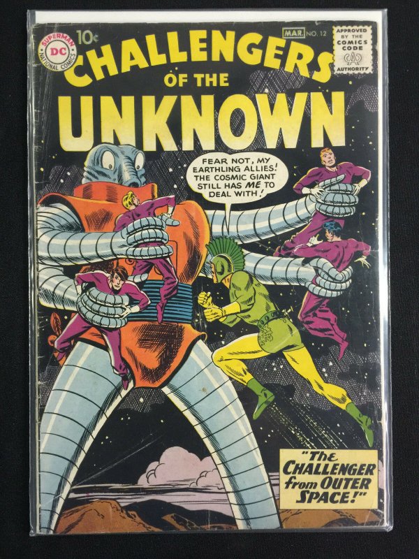 Challengers of the Unknown #12 - 1959 (3.5) THE CHALLENGER FROM OUTER SPACE! 