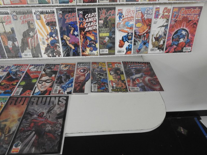 Huge Lot 140+ Comics W/ Captain America,  Spider-Man+MORE! Avg VF Condition!