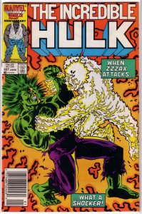 Incredible Hulk   vol. 1   #327 FN/VF Milgrom/Geiger, Zzzax, Rick Jones Hulk