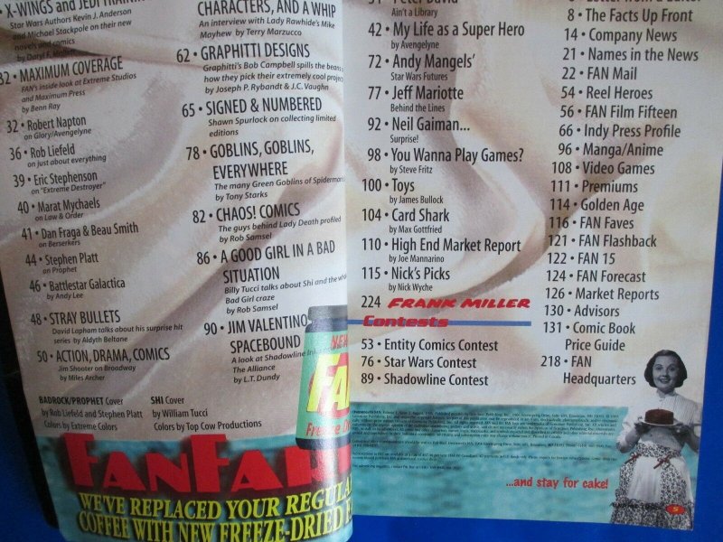 1995 OVERSTREET'S FAN #3 SAN DIEGO Comic-Con Commemorative Edition Program VG+