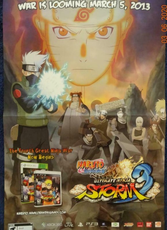 NARUTO SHIPPUDEN Promo Poster, 11 x 17, 2013 Unused more in our store 578