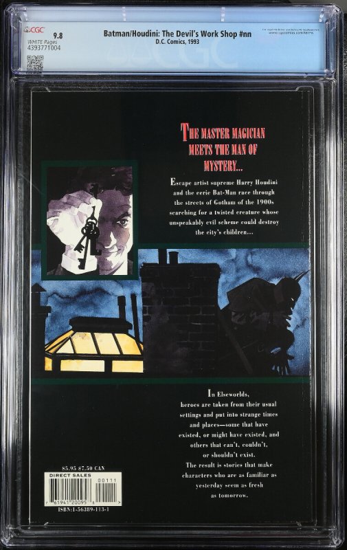 Batman/Houdini: The Devil's Work Shop #  1993 - DC -CGC 9.8 - Comic Book-4393...