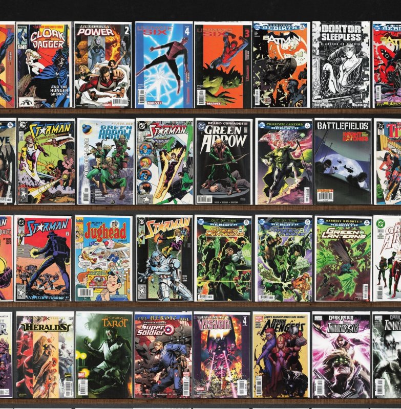 Huge Lot 150+ Comics with Batman, Starman, Justice League & More!