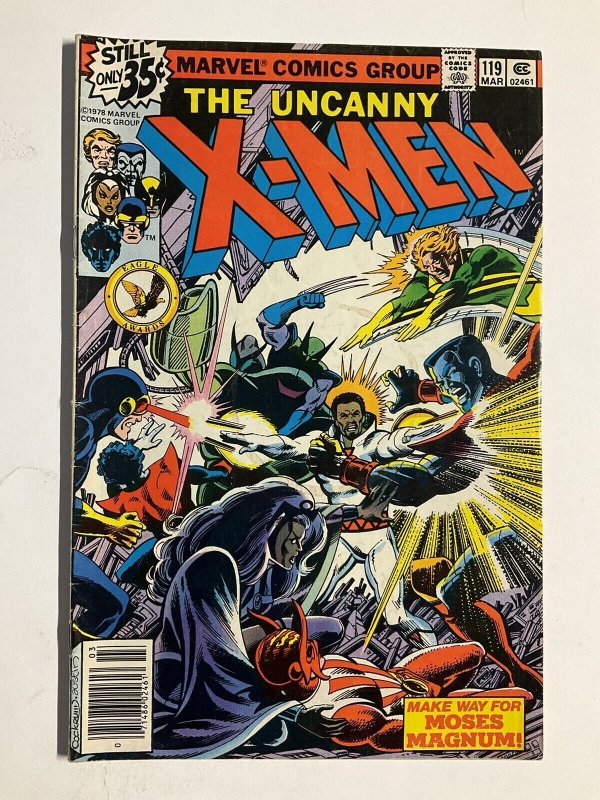 UNCANNY X-MEN 119 NEWSSTAND WATER STAIN VF VERY FINE 8.0 MARVEL