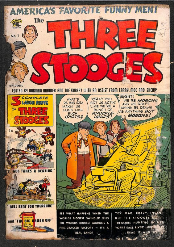 The Three Stooges #1 Very Low Grade