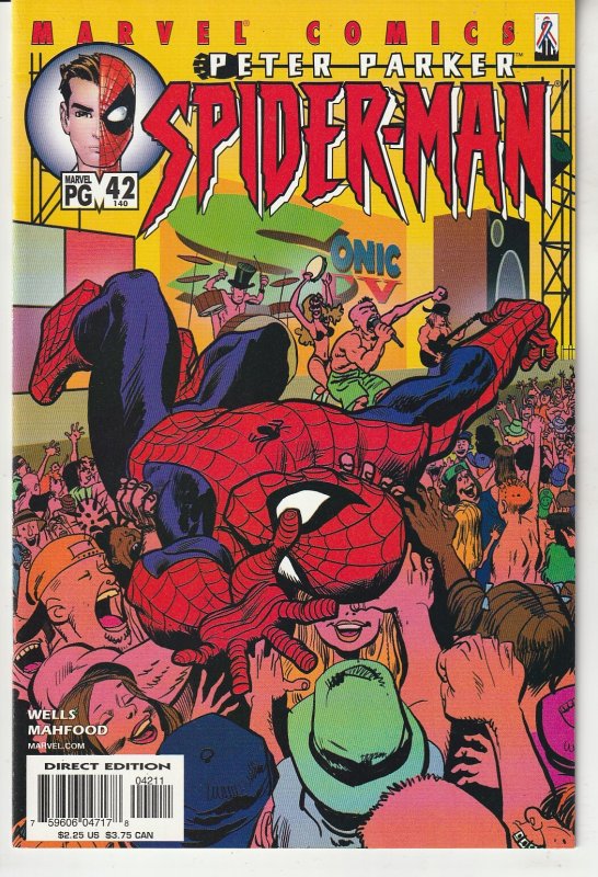 Peter Parker: Spider-Man #42 (2002)  Spidey vs Sandman on MTV ?