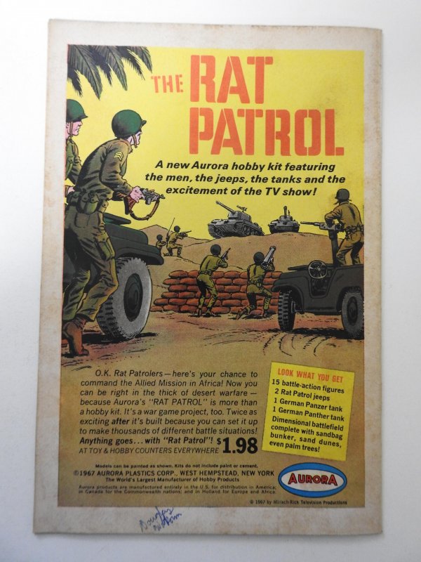 The Flash #170 (1967) VG Condition centerfold detached bottom staple, ink bc