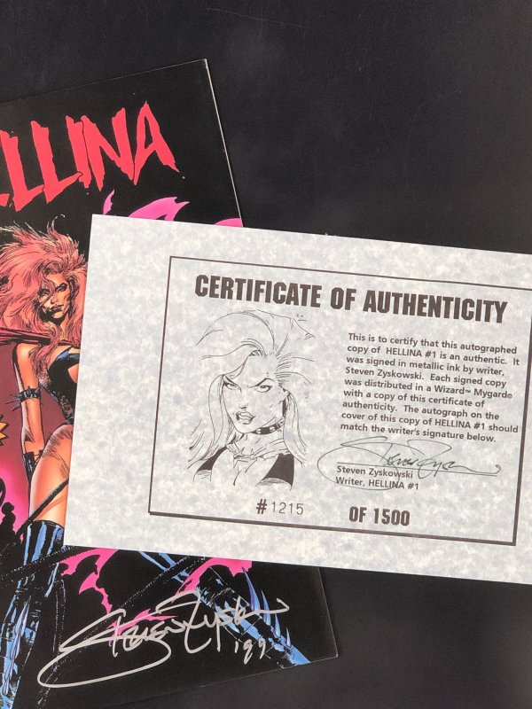 Hellina #1 (1994) Signed by Steven Zyskowski