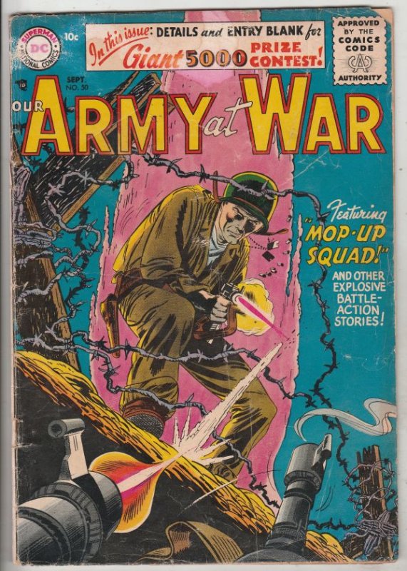 Our Army at War #50 (Sep-56) FR/GD Low-Grade 