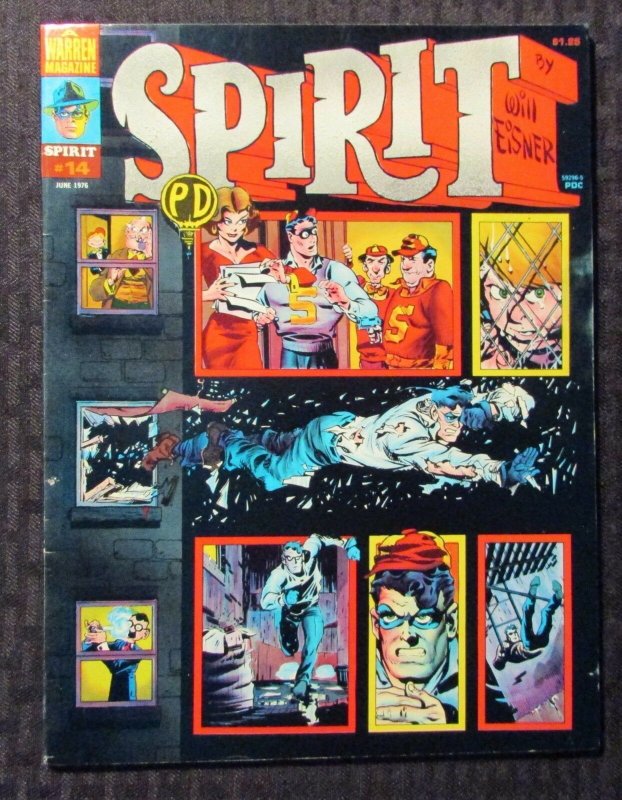 1976 THE SPIRIT Warren Magazine #14 FN+ 6.5 Author F. Paul Wilson FPW Collection