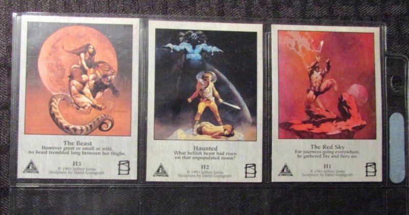 1993 JEFF JONES Hologram Card LOT of 3 NM H-1 2 3