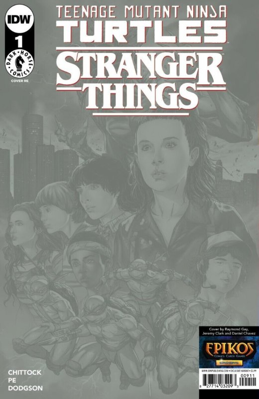 TMNT Stranger Things #1 2023 Gay/Clark Epikos Exclusive Variant IDW