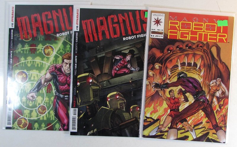 Magnus Robot Fighter Lot of 3 #10 b, 12, Valiant 13 Dynamite (2015) Comics