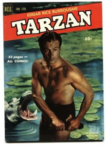 TARZAN COMICS #19 LEX BARKER 1951 DELL comic book VF-