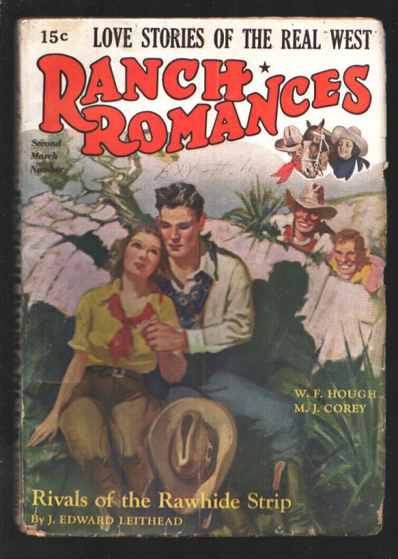 Ranch Romances 3/17/1939-Rivals of The Rawhide Strip- J.Edward Leithead-Weste...