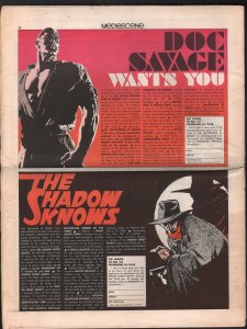 Mediascene #14 7/1975-Supergraphics-Shadow-Steranko-Great Pulp Heroes-VG