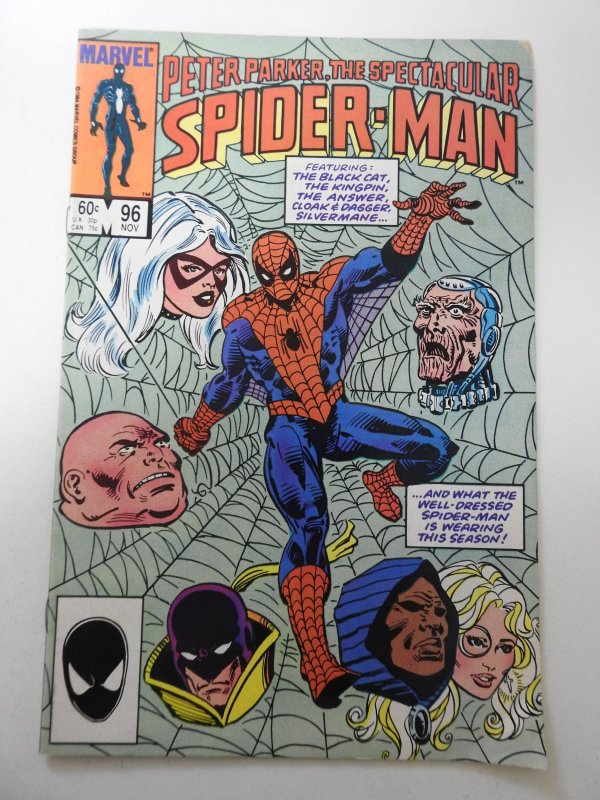 Spectacular Spider-Man #96 VG Condition tape residue bc