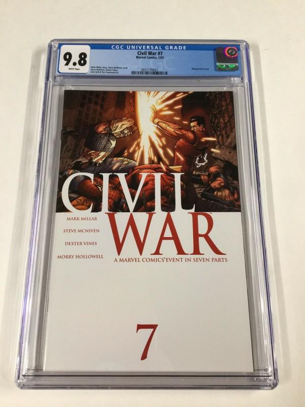 Civil War 7 Cgc 9.8 White Pages