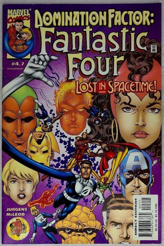 Domination Factor Fantastic Four #4 Marvel 2000 7.0 FN/VF Avengers Crossover