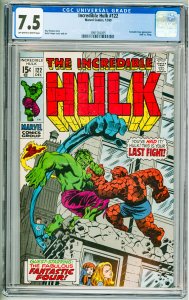 The Incredible Hulk #122 (1969) CGC 7.5! OWW Pages!