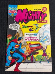 Vintage MIGHTY Planet Australian Comic #102 VG+ 4.5 Jack Kirby Superman