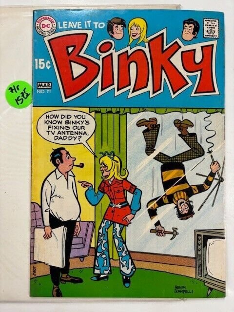 Leave it to Binky 71 FINE March 1970 LAST ISSUE its all over now DC Comics