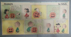 Peanuts Sunday Page by Charles Schulz from 10/27/1968 Size: ~7.5 x 15 inches