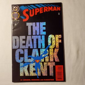 Superman 100 Near Mint-  Art by Joe Rubinstein