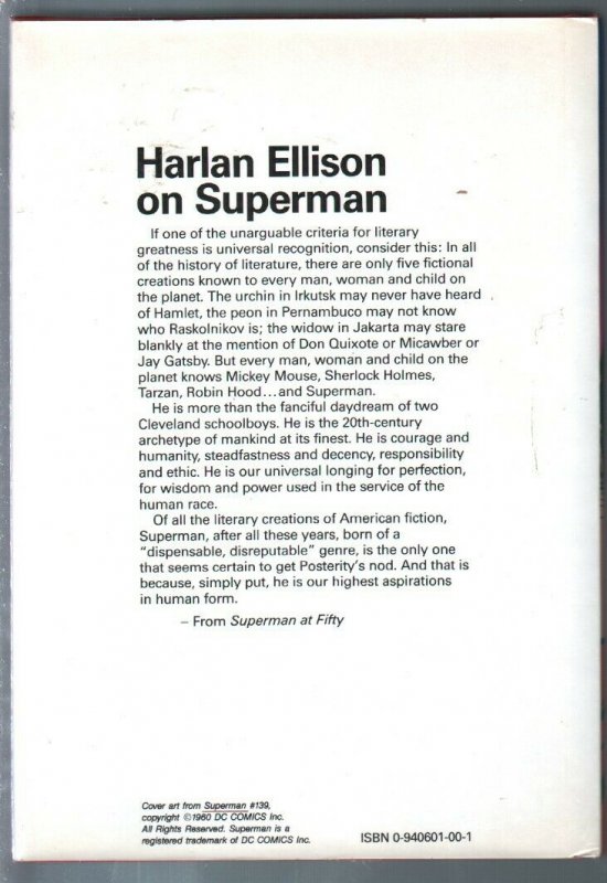 Superman At Fifty 1987-hardback w/ dust jacket-origin-history-180+ pages-VF