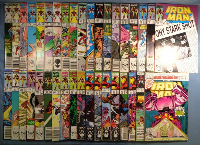 Iron Man Lot 37 #200-296 Annuals #9 #13