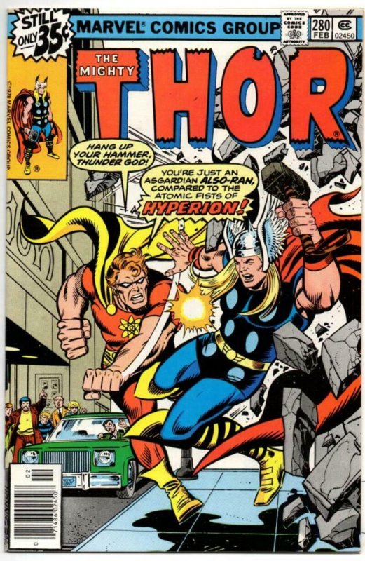 THOR #280 VF/NM God of Thunder Hyperion Atomic 1966 1979, more Thor in store 