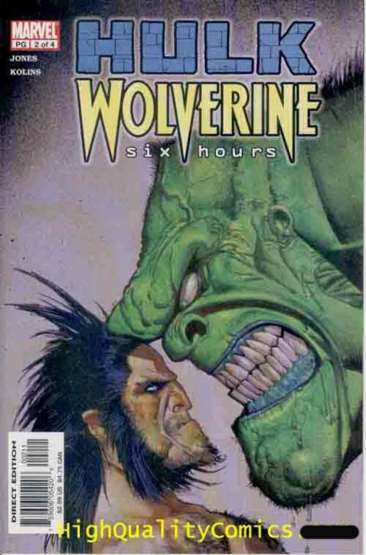 HULK vs WOLVERINE Six Hours #1 2 3 4, Bruce Jones, NM, Claws, venomous snake