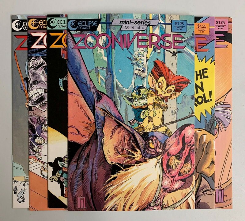 Zooniverse #1-6 (Eclipse Comics 1986) 1 2 3 4 5 6 Fil Barlow (8.5+) 