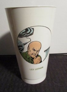 1973 LEX LUTHOR 7-11 Slurpee Cup FVF 7.0 Superman / DC Comics