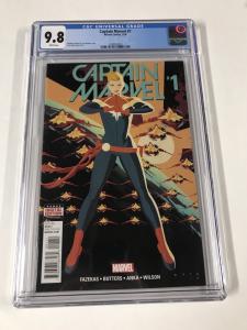 Captain Marvel 1 Cgc 9.8 White Pages (2016)