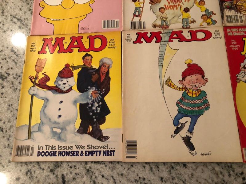 Lot Of 8 Mad Magazines # 289 292 293 294 296 297 298 299 Humor Parody Comedy JW1