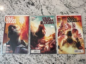 Lot Of 3 Old Man Logan Marvel Comic Books #1 3 5 NM 1st Prints Wolverine 12 J435