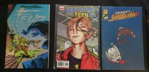 MISC COMICS 10PC (VF) TEN ISSUE #1'S, RAVAGE 2099, MACHINE TEEN 1984-2005