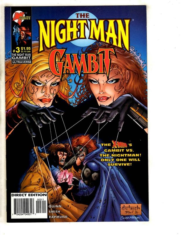 13 Malibu Comics Rune 1 2 3 4 Infinity Nightman 1 2 3 4 Infinity Gambit 1 2+ DB9