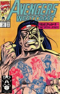 Avengers West Coast #72 (1991) West Coast Avengers / Avengers West Coast [Key...