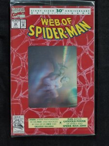 Web of Spider-Man #90 - Foil/3D Cover / Polybagged/Sealed (9.2OB) 1992