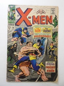 The X-Men #38 (1967) GD+ Condition moisture stains, 1 in cumulative spine split