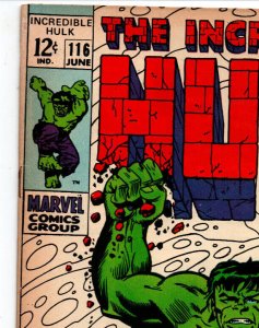 The Incredible Hulk #116 - The Leader - 1969 - (-FN) 