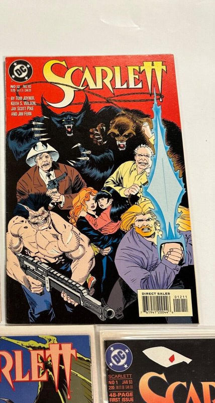 4 Scarlett DC Comic Books # 1 2 3 12 Batman Superman Flash 65 CT1