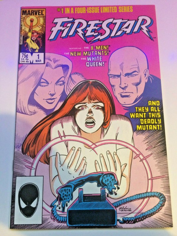 Firestar #1 1986 X-Men New Mutants White Queen Marvel Superheroes