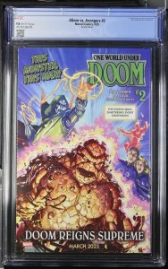 ALIENS VS AVENGERS #3 MARVEL 2025 PAOLO RIVERA VARIANT CGC 9.8 NM